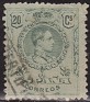 Spain 1909 Alfonso XIII 20 CTS Verde Edifil 272. España 1909 272. Subida por susofe